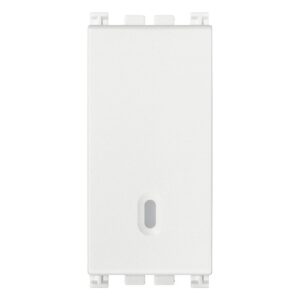 Deviatore 1P 16A Illuminabile Bianco